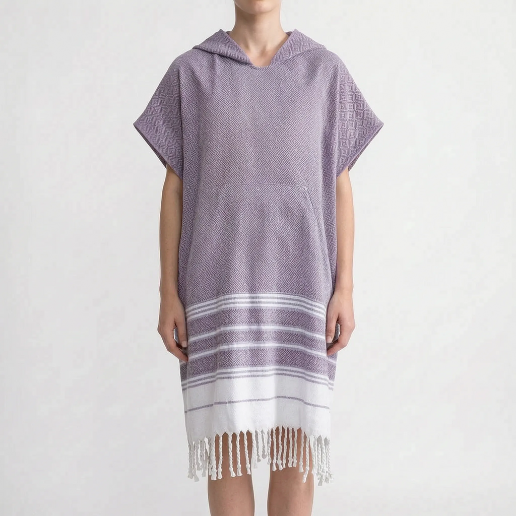 Handdoekponcho met capuchon