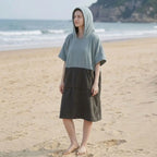 Badponcho met capuchon – Liva