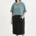 Badponcho met capuchon – Liva