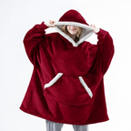 Hoodie en dekentje gecombineerd