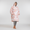 Hoodie en dekentje gecombineerd