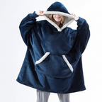 Hoodie en dekentje gecombineerd