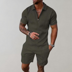 Polo en shorts zomers outfit voor heren