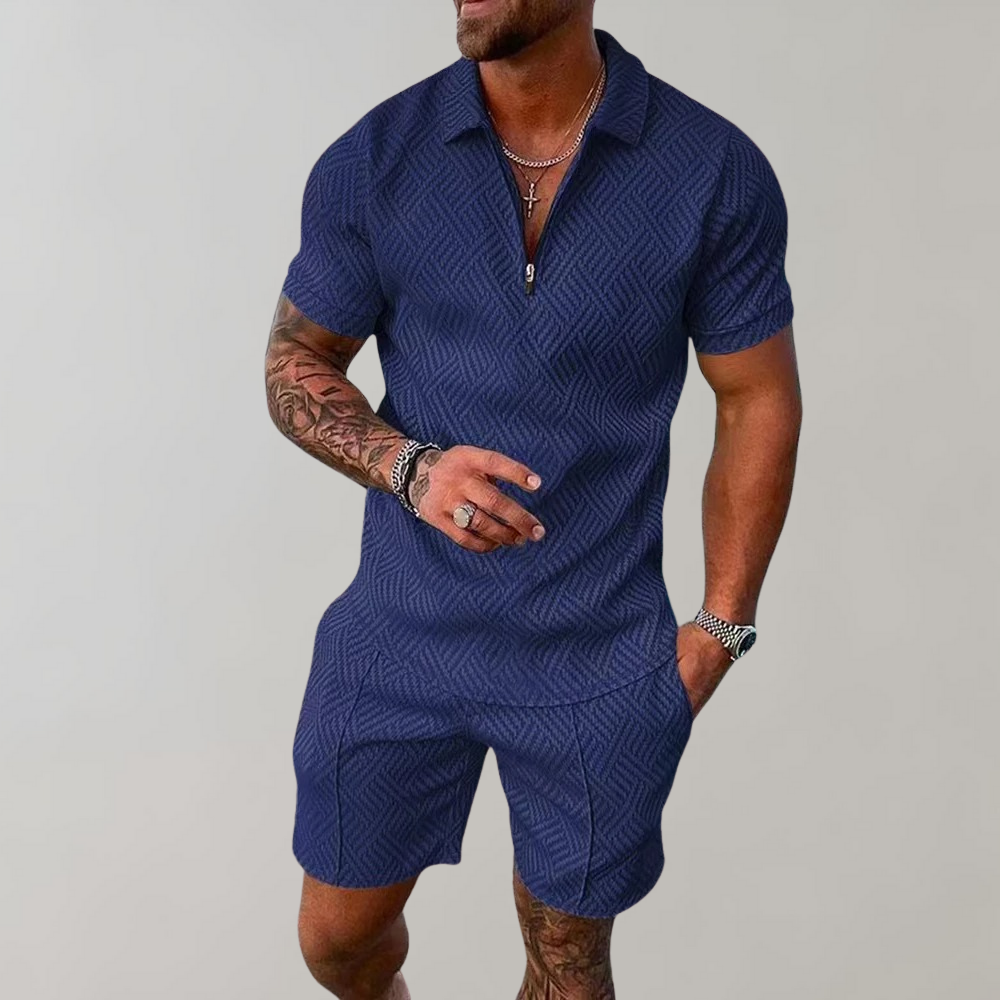 Polo en shorts zomers outfit voor heren