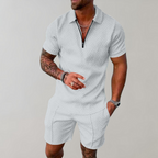 Polo en shorts zomers outfit voor heren
