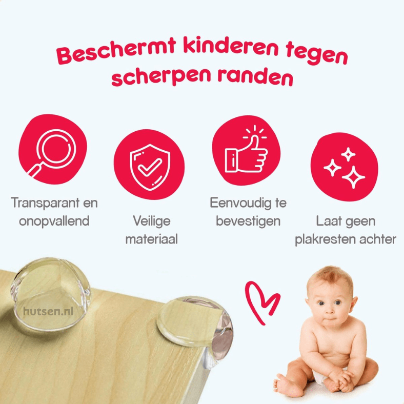 Herbruikbare baby hoekbeschermers