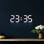 3D LED wandklok met dimbare verlichting