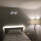 3D LED wandklok met dimbare verlichting