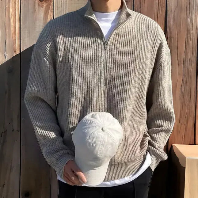 Half-Zip heren sweater