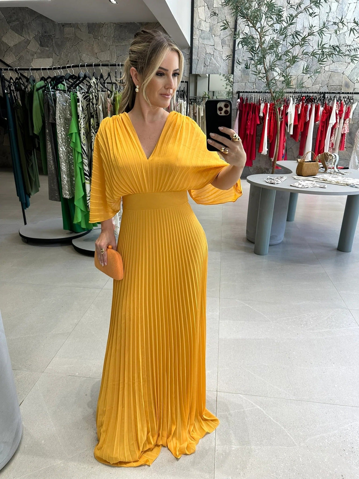 Adeodata | Geplooide maxi-jurk voor dames