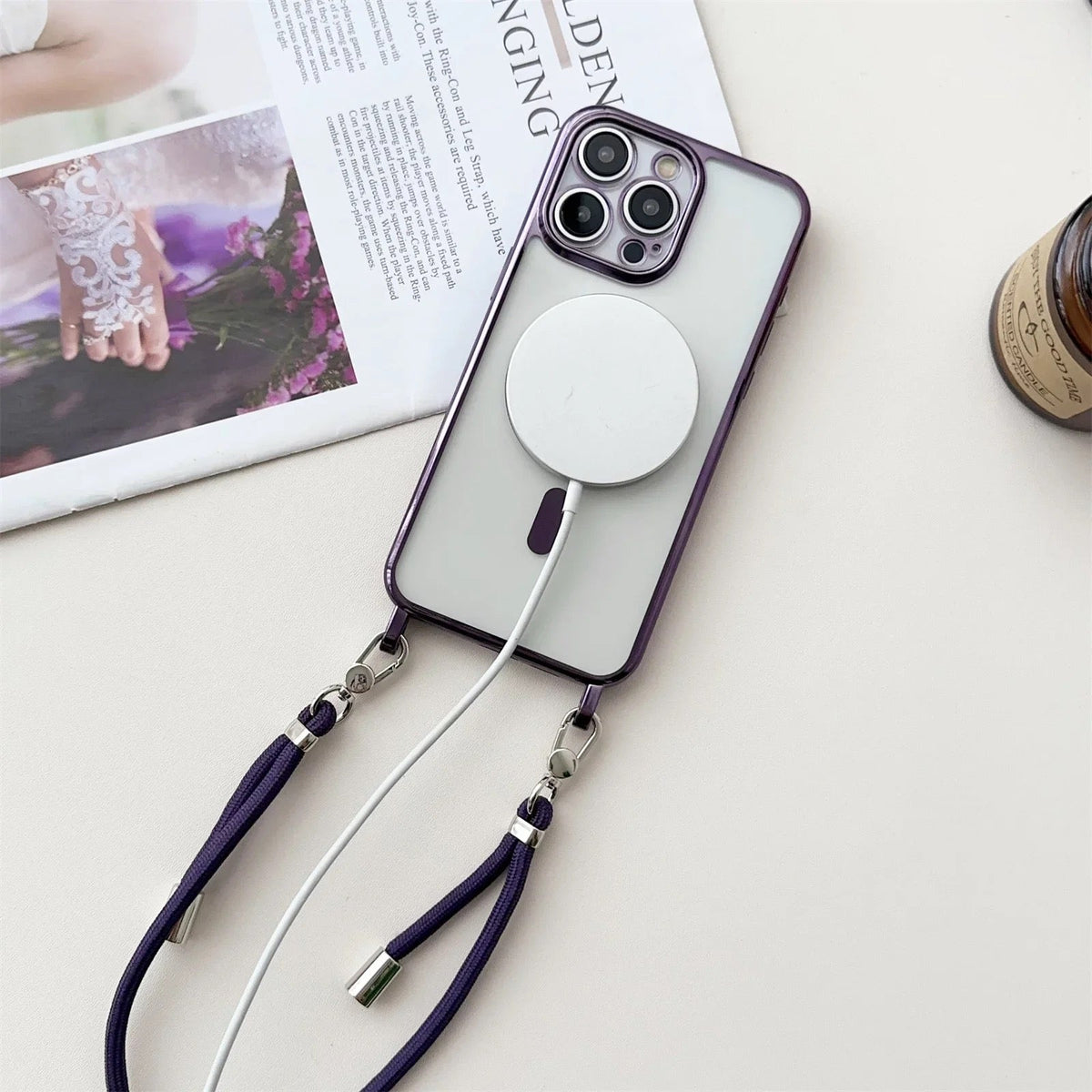 MagSafe schoudertas voor iphone met draagriem – halo