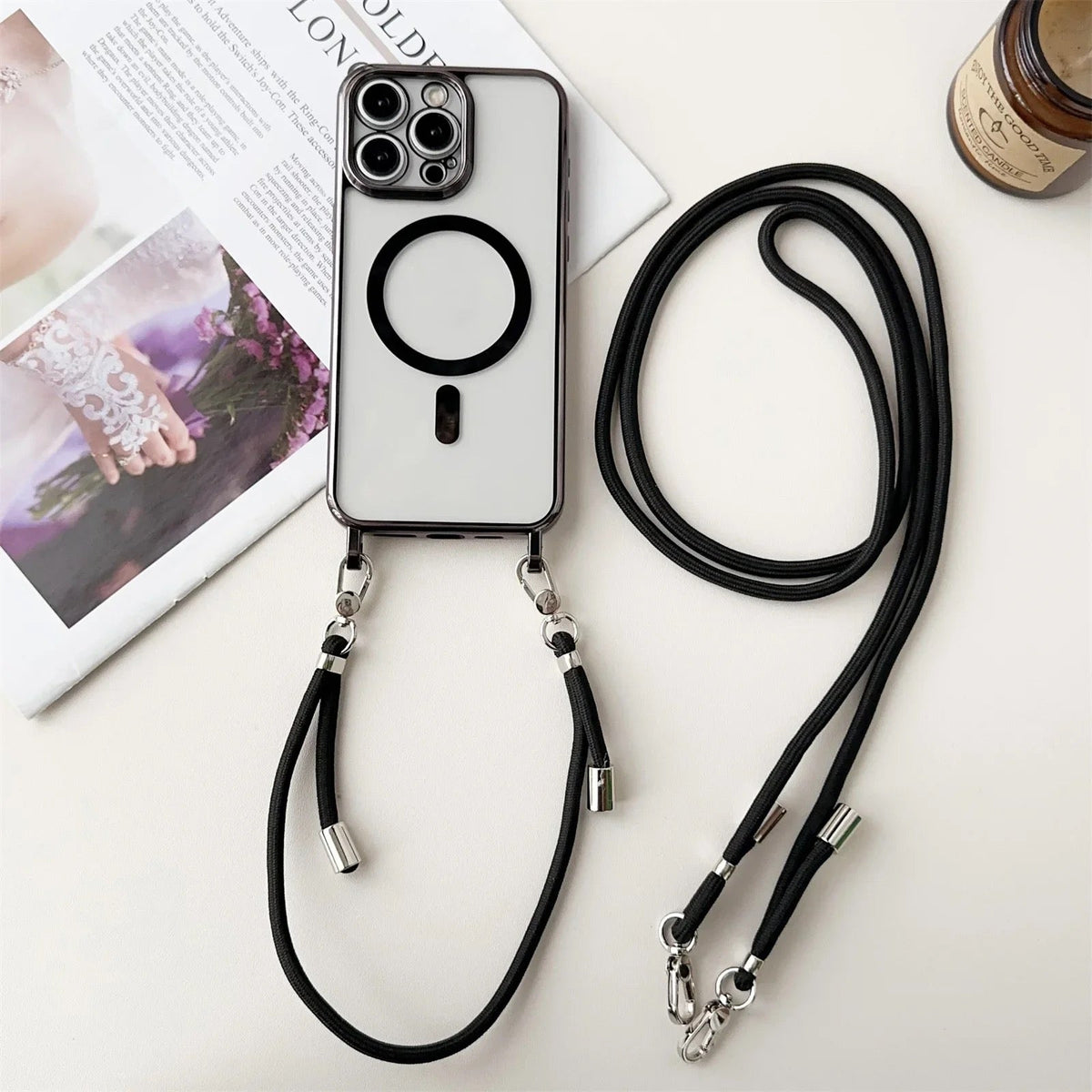 MagSafe schoudertas voor iphone met draagriem – halo