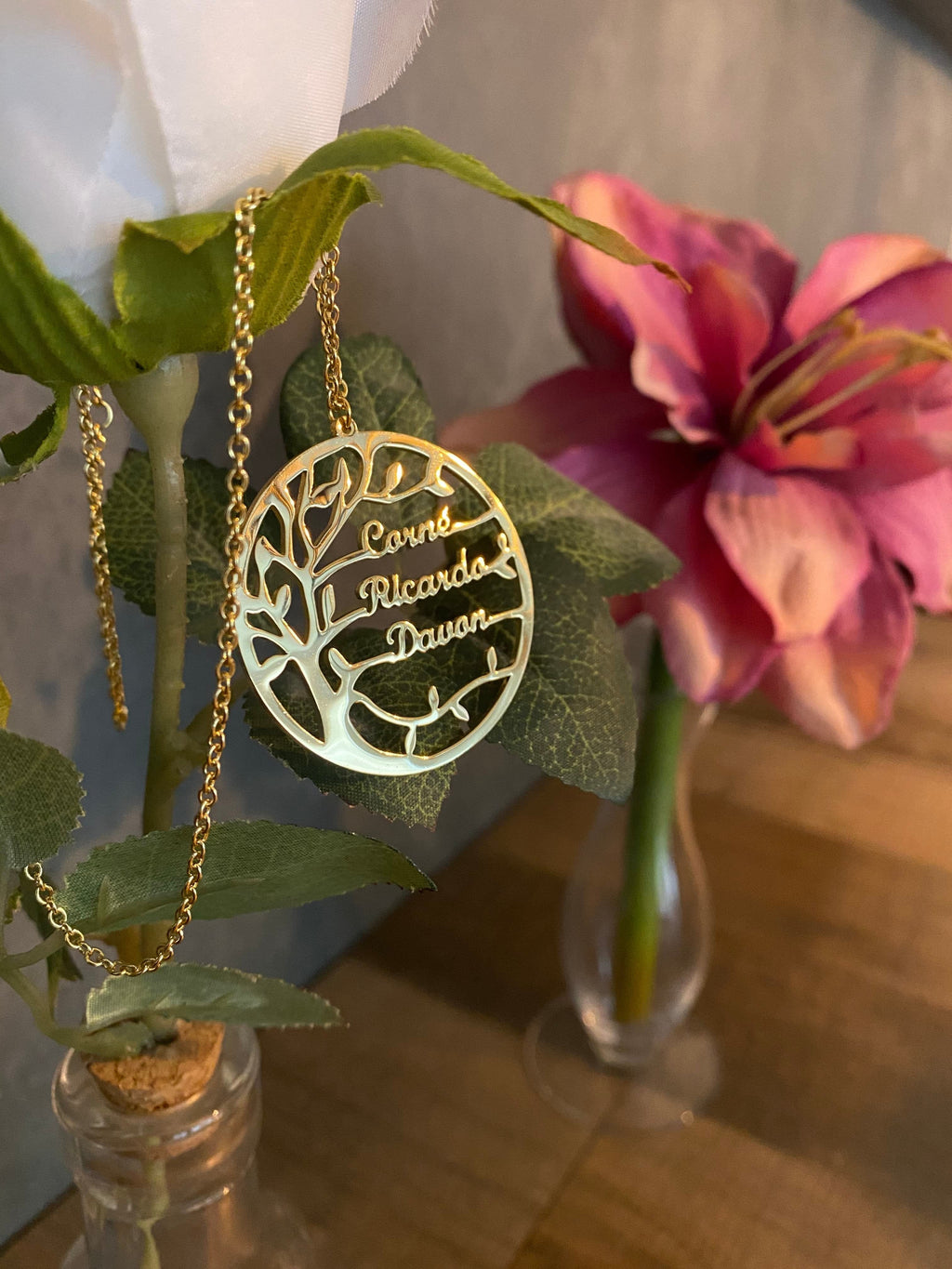 Ketting met familieboomhanger