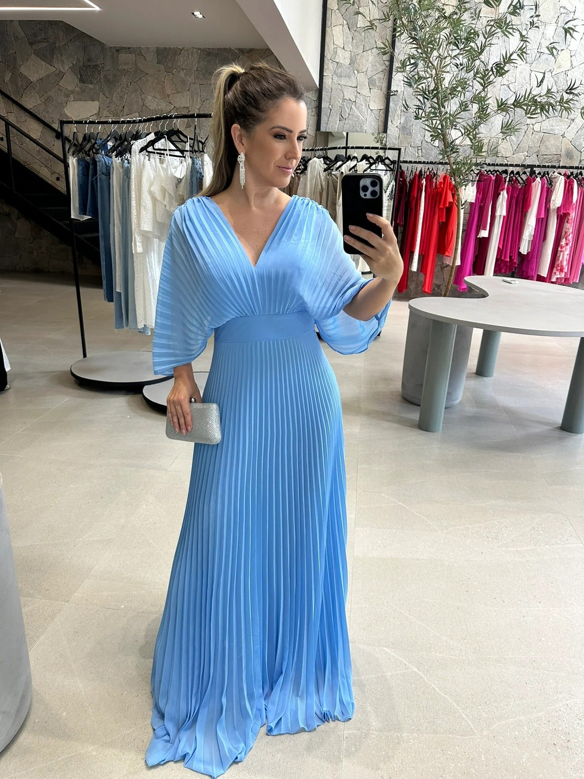 Adeodata | Geplooide maxi-jurk voor dames