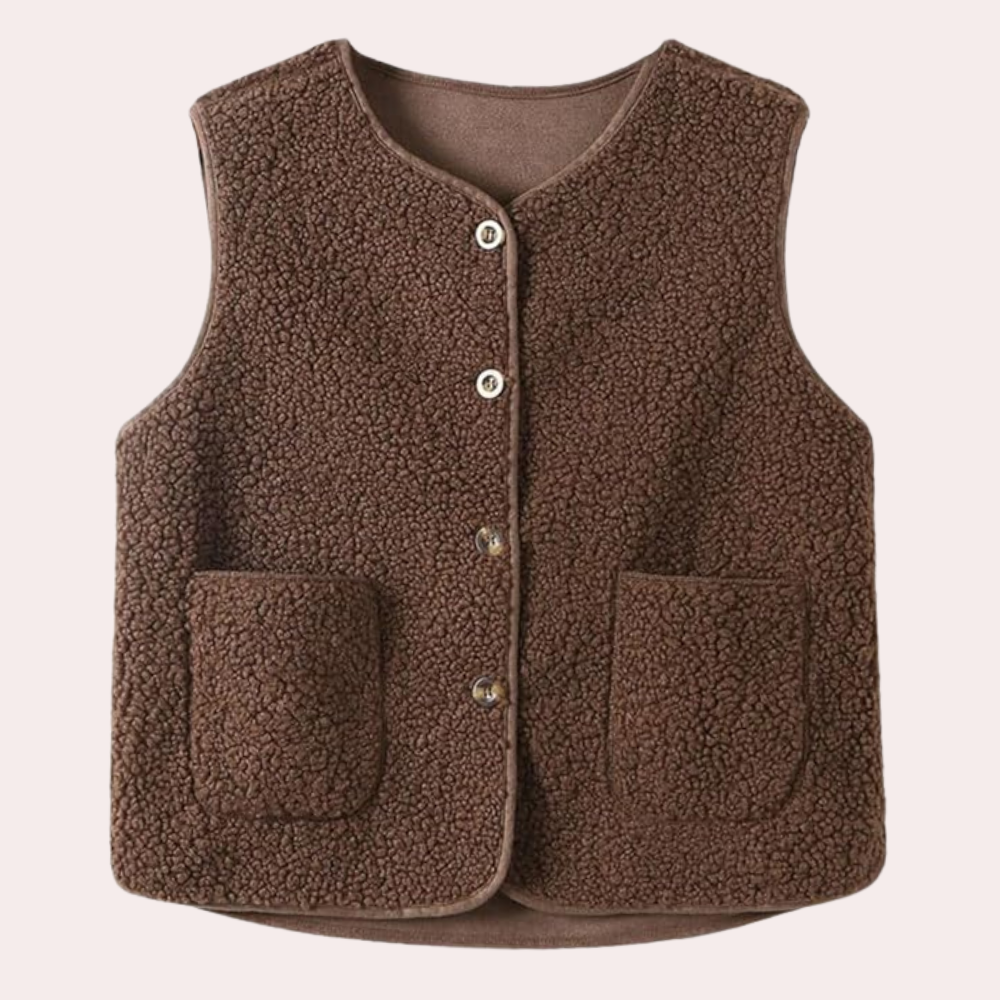 Casual geknoopte damesbodywarmer