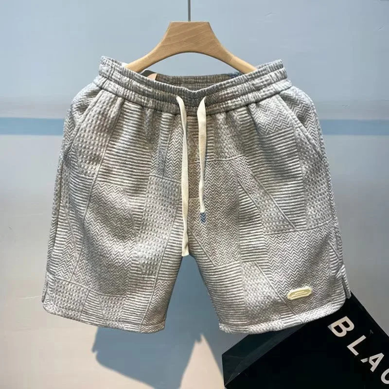 Herringbone heren shorts met ice-silk ttechnologie
