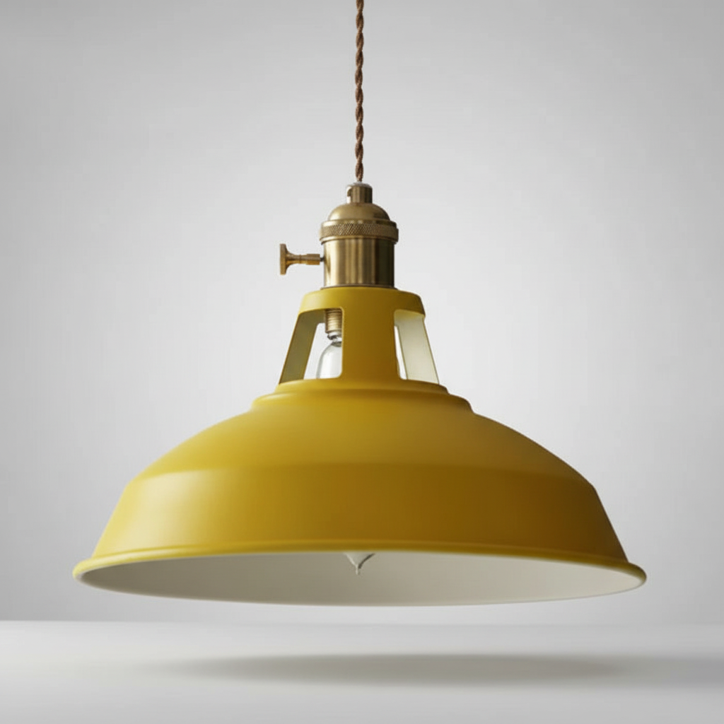 Industriële metalen hanglamp