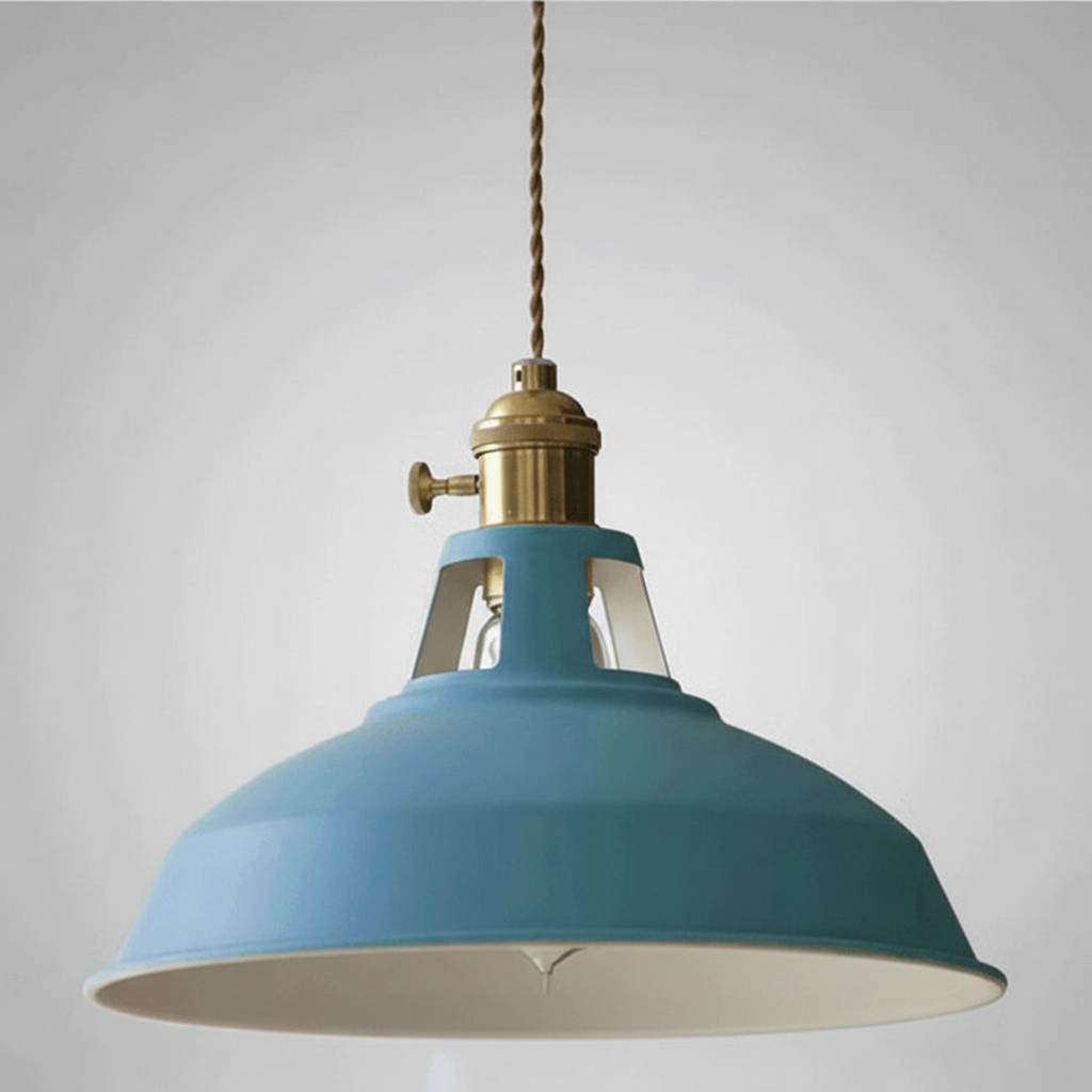 Industriële metalen hanglamp
