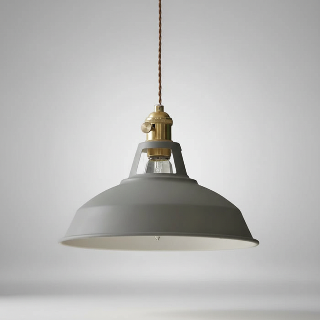 Industriële metalen hanglamp