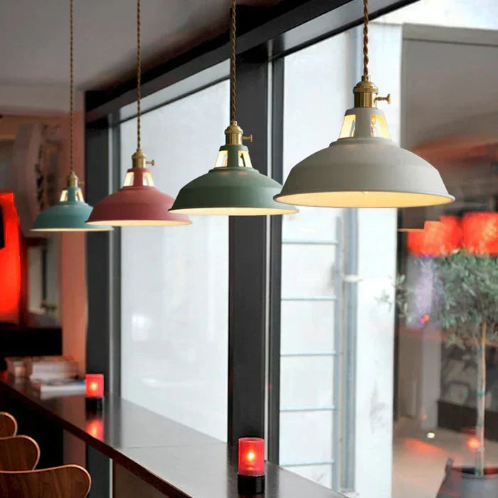 Industriële metalen hanglamp