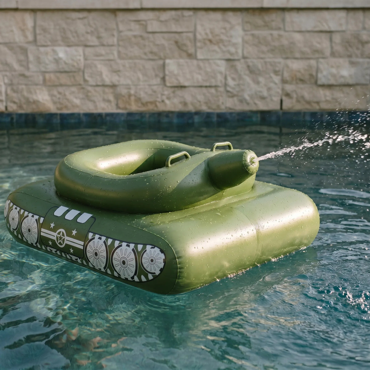 Opblaasbare tank voor in het zwembad