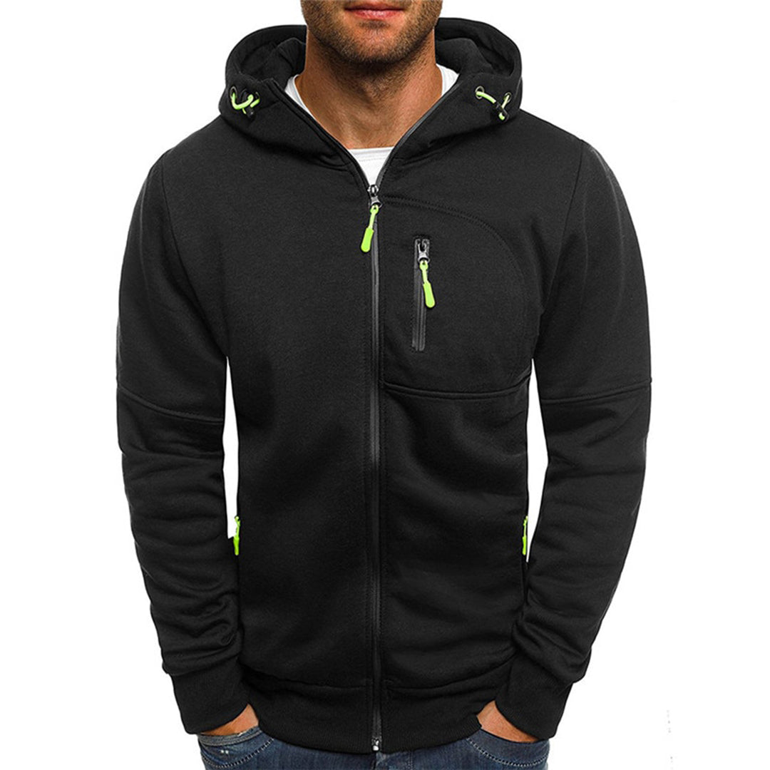 Roel | Zachte herenhoodie met doorlopende rits