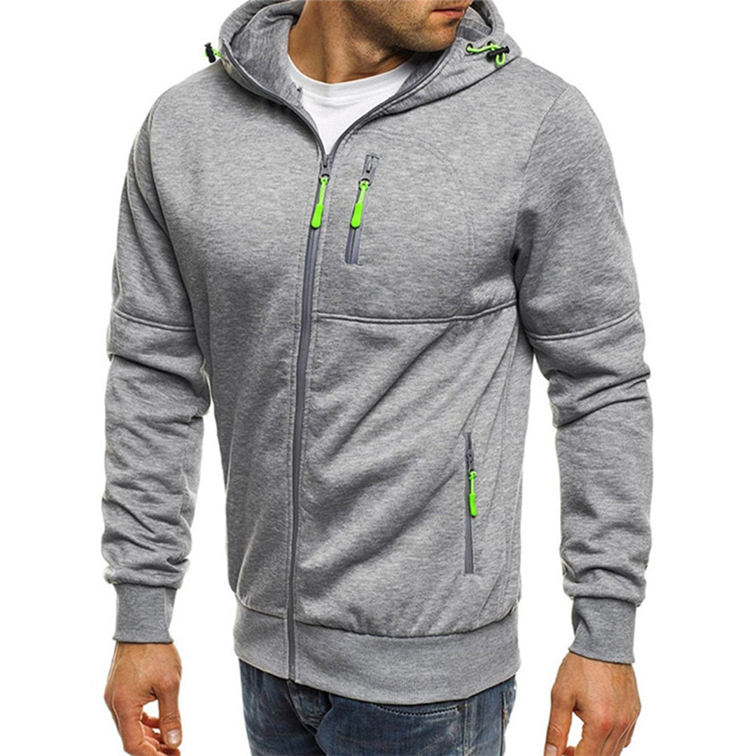 Roel | Zachte herenhoodie met doorlopende rits