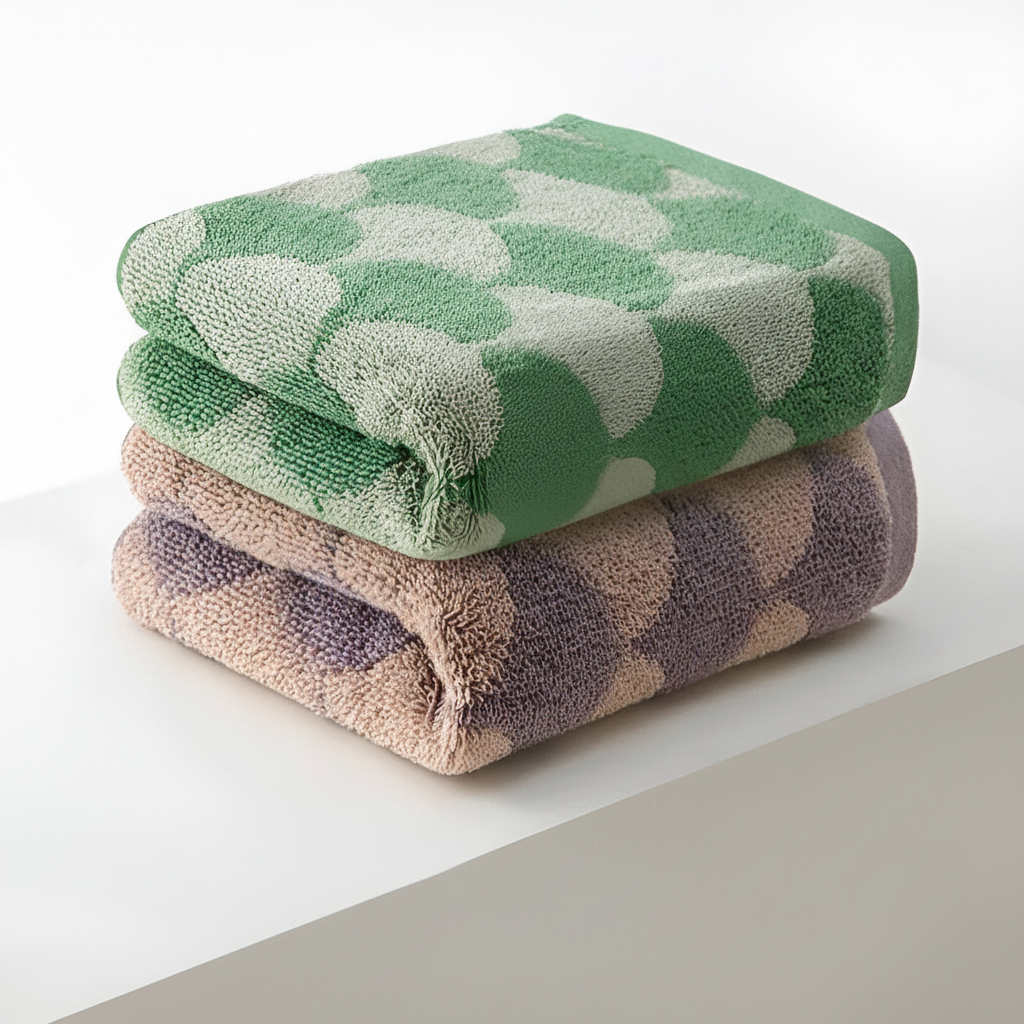 Jacquard-katoenen handdoek