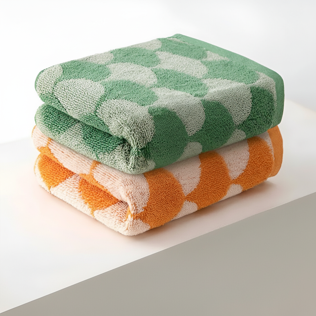 Jacquard-katoenen handdoek