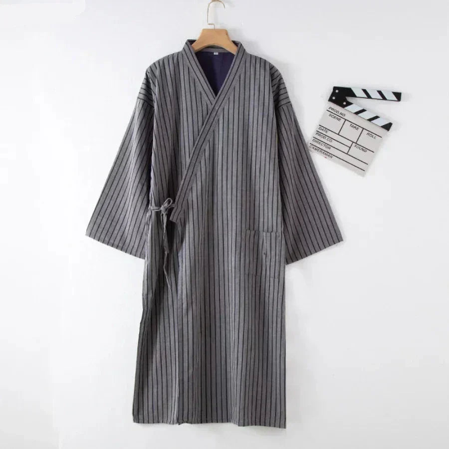 Japanse kimono-stijl herenbadjas