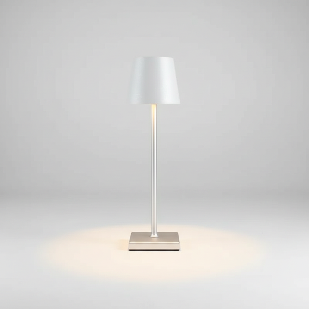Draadloze aluminium tafellamp