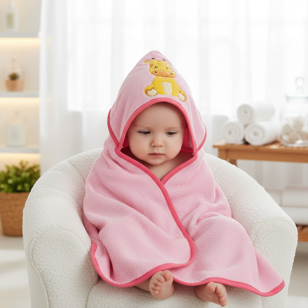 Hooded babyhanddoek