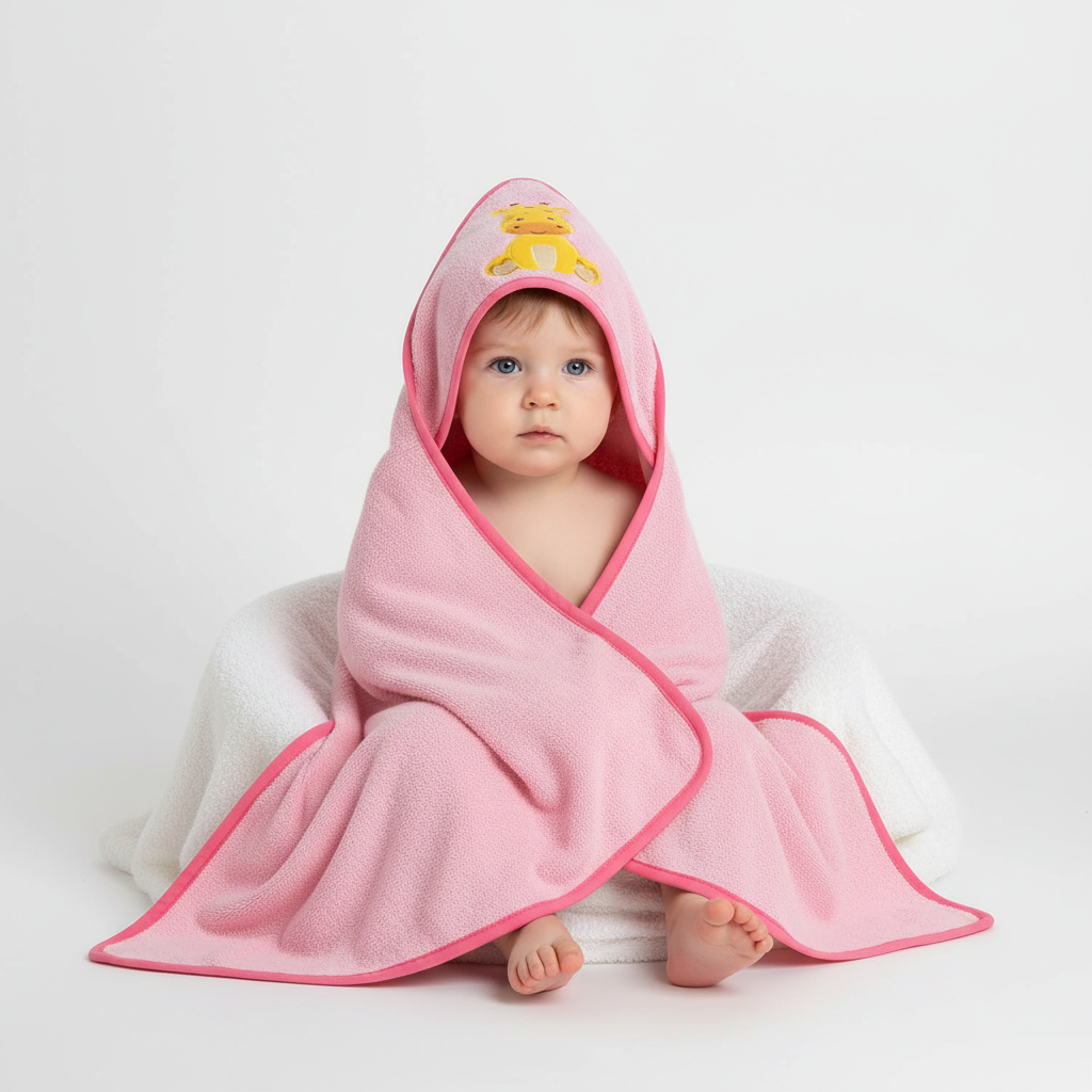 Hooded babyhanddoek