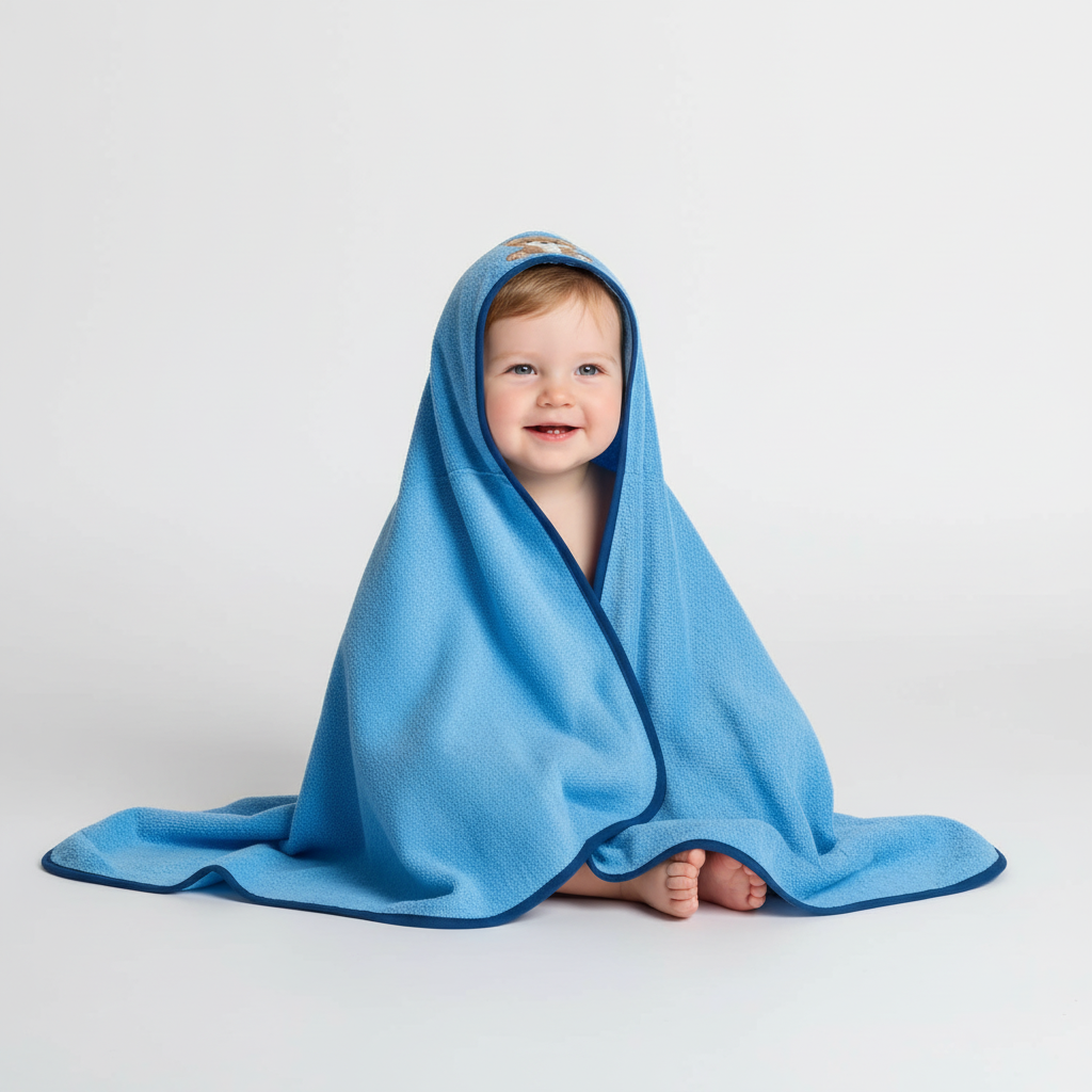 Hooded babyhanddoek