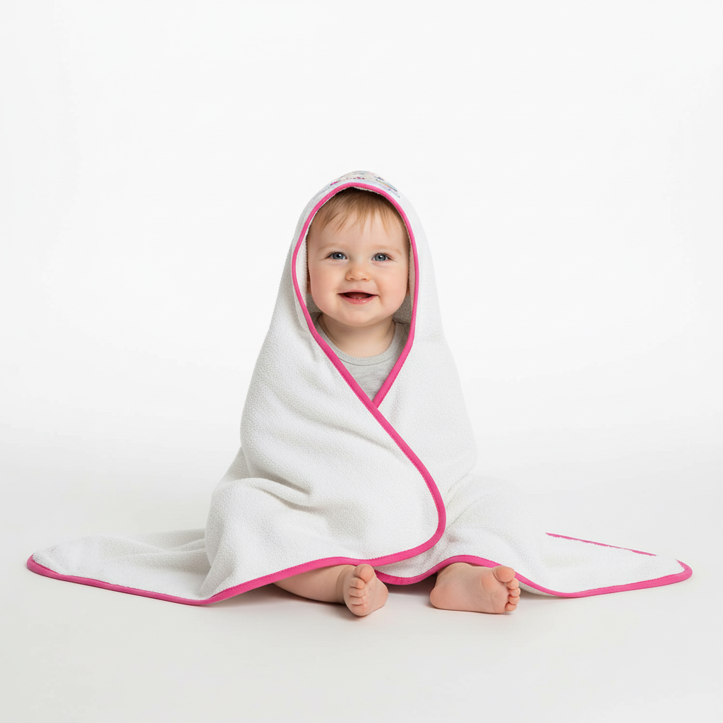 Hooded babyhanddoek