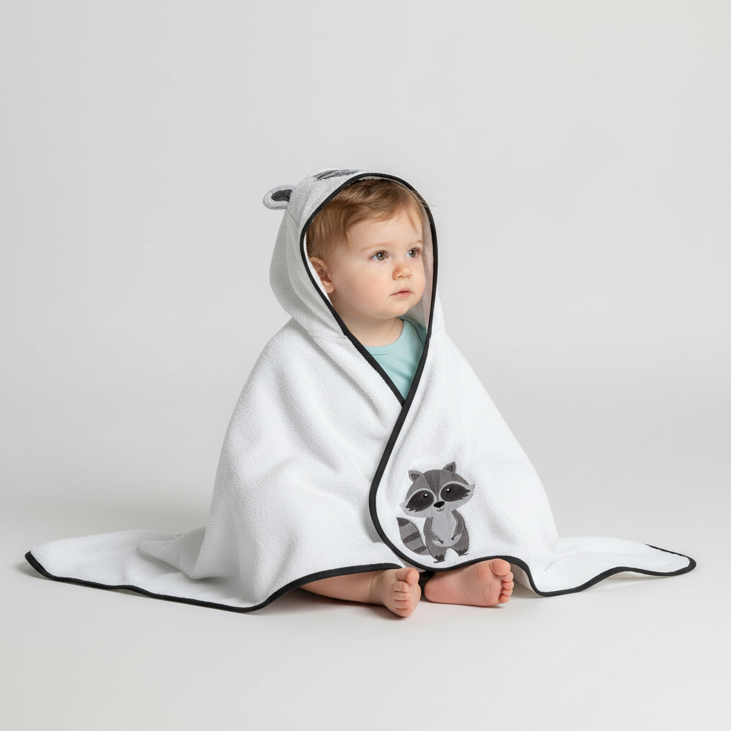 Hooded babyhanddoek