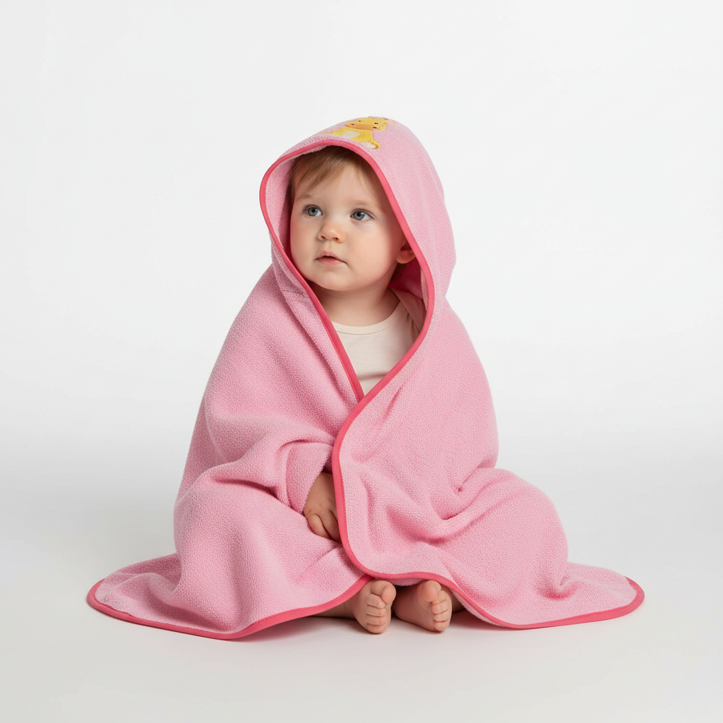 Hooded babyhanddoek