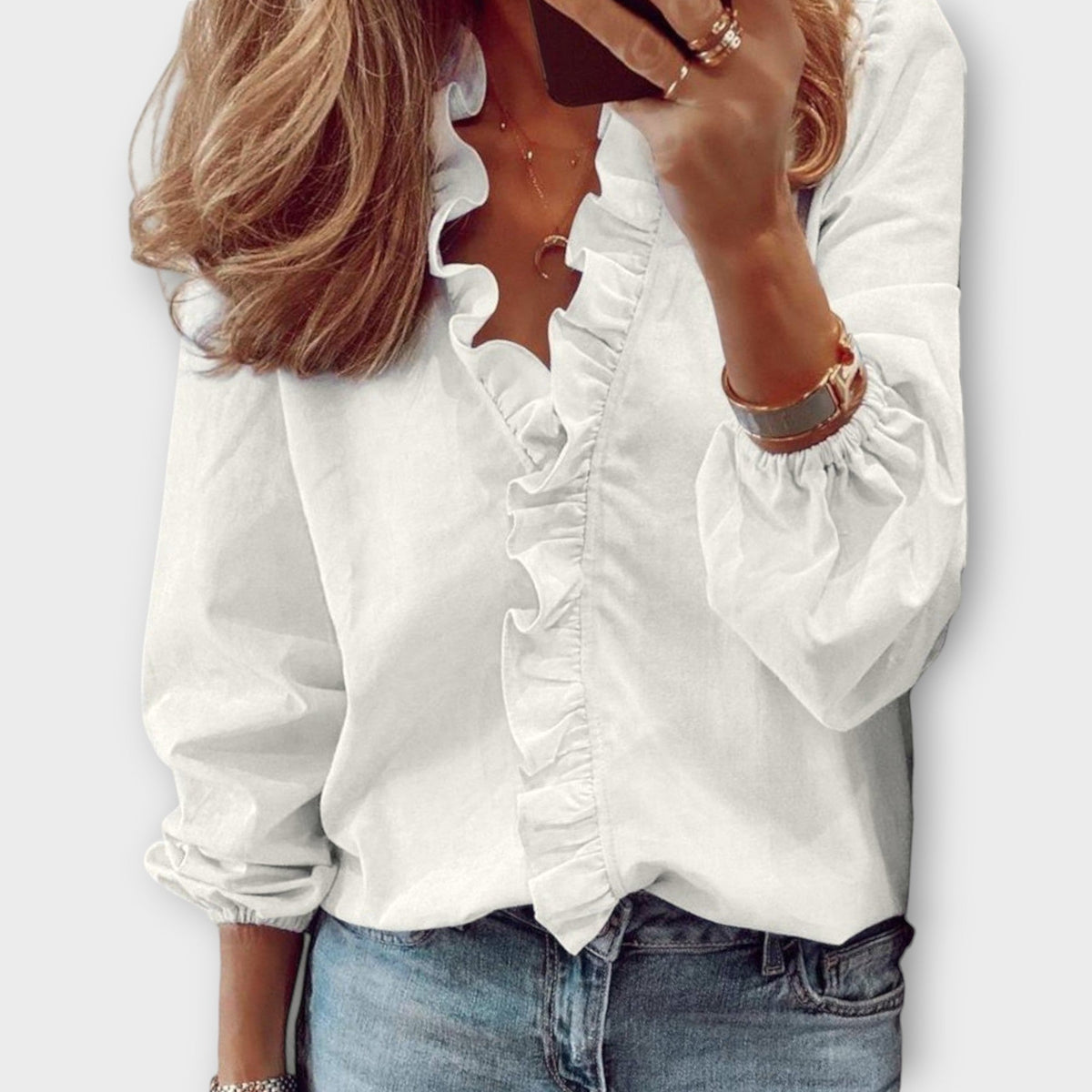 Rachida | Zomerblouse met ruches