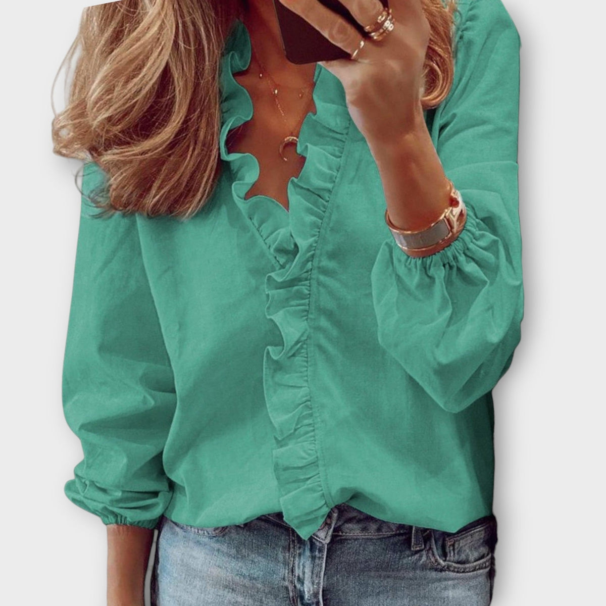 Rachida | Zomerblouse met ruches