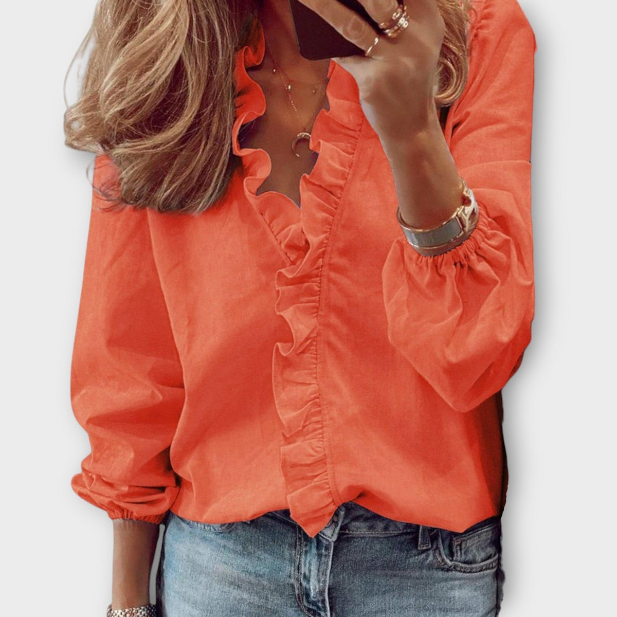 Rachida | Zomerblouse met ruches