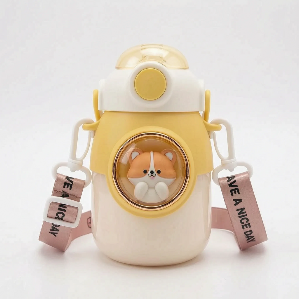 Kinderdrinkfles met cartoonfiguur