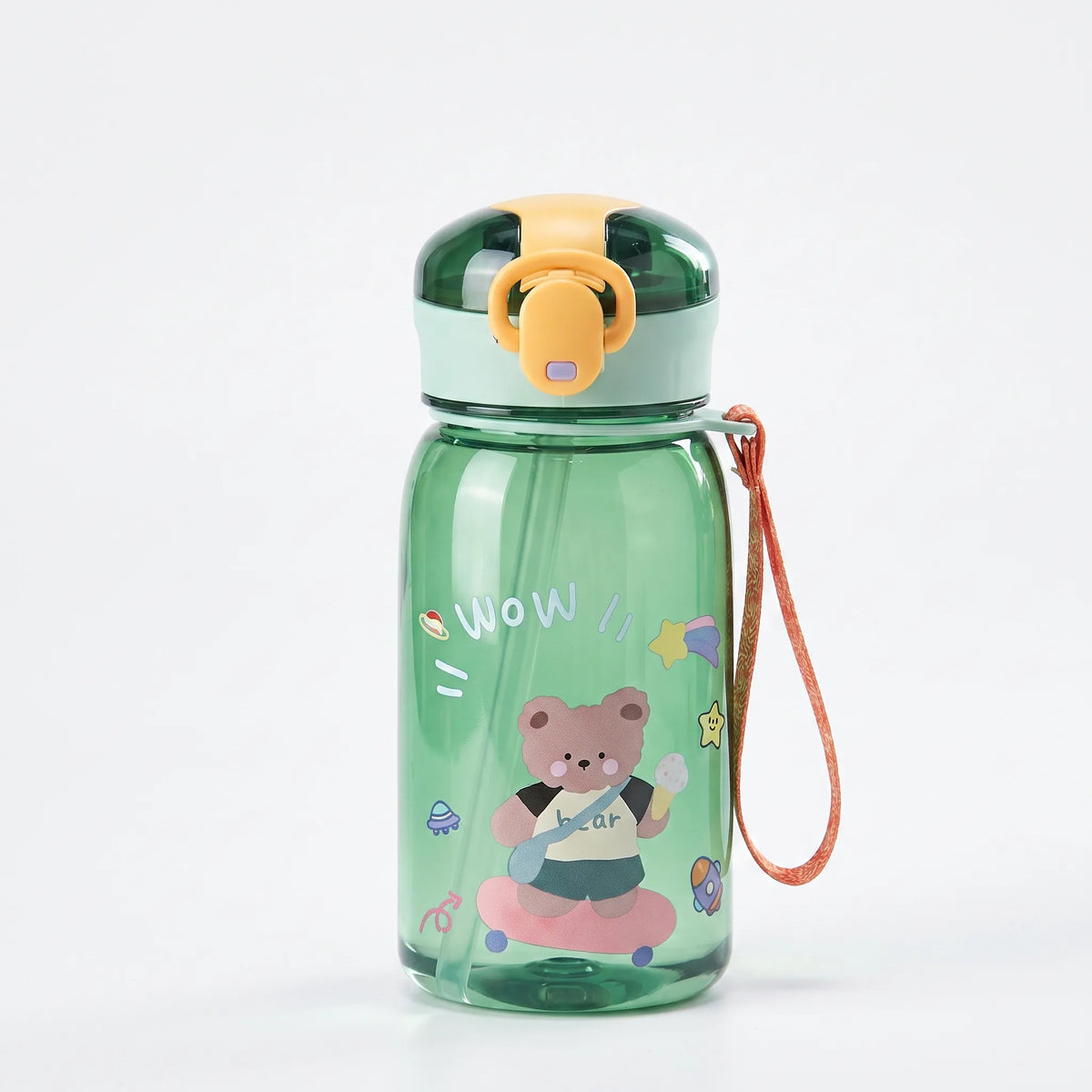 Kinderdrinkfles met rietje