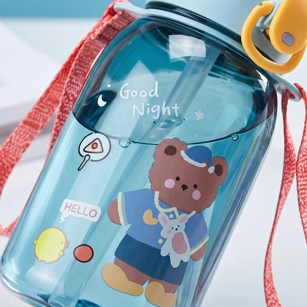 Kinderdrinkfles met rietje