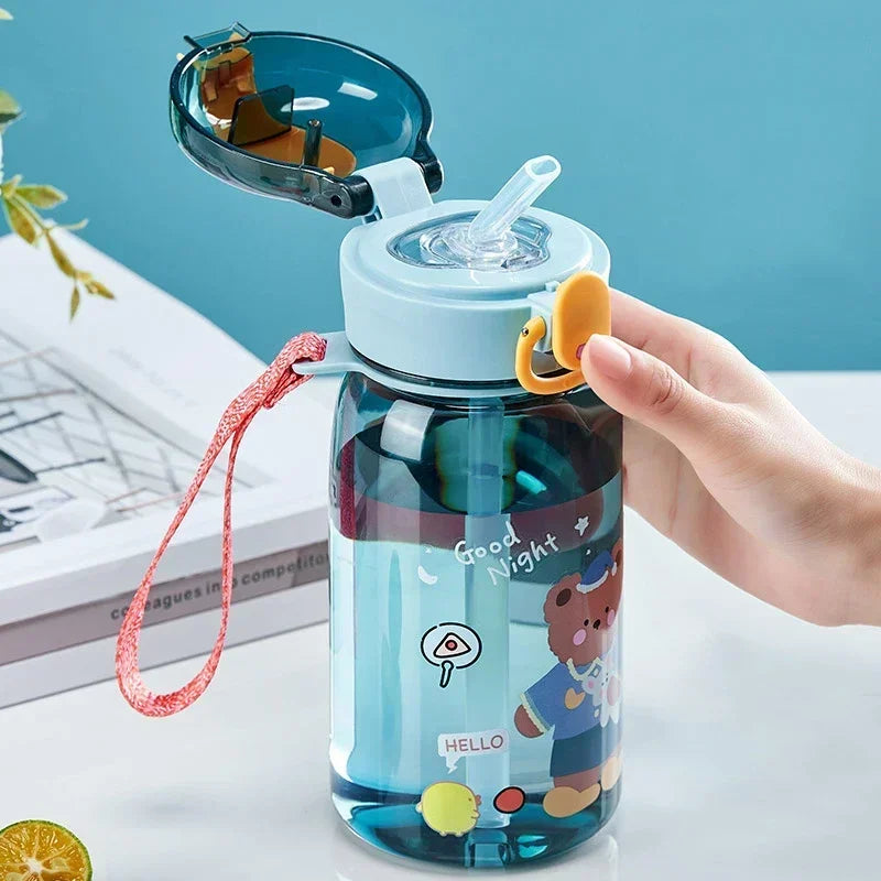 Kinderdrinkfles met rietje