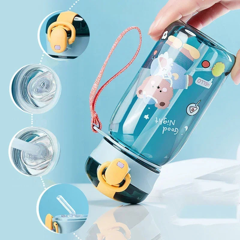 Kinderdrinkfles met rietje
