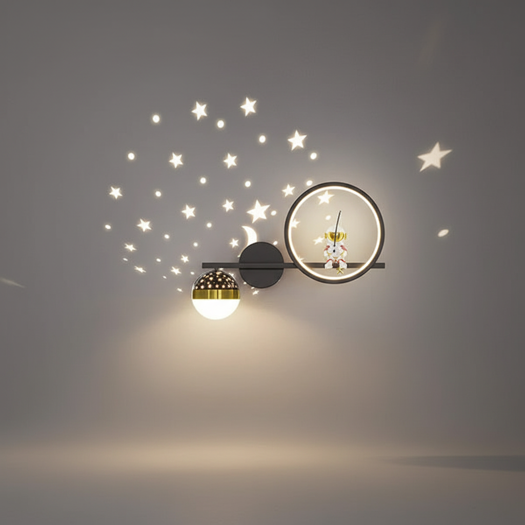 Wandlamp voor kinderkamer van metaal