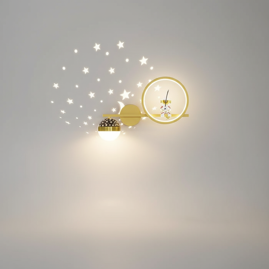 Wandlamp voor kinderkamer van metaal