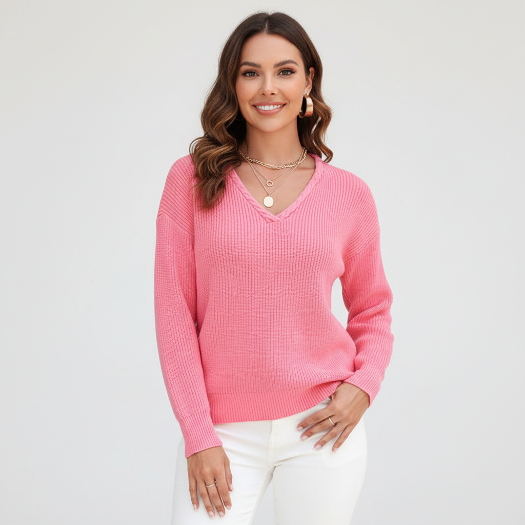 V-hals trui – Liva