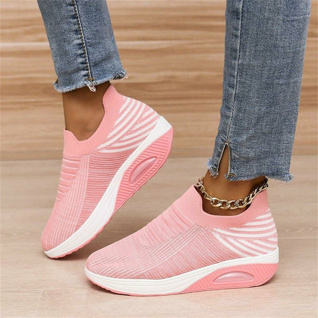 Ergonomische mesh-sneaker met luchtvering voor dames