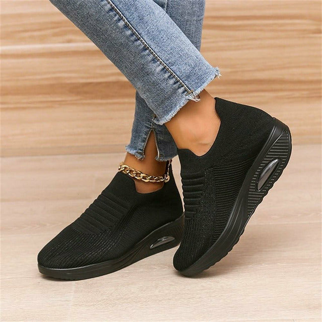 Ergonomische mesh-sneaker met luchtvering voor dames